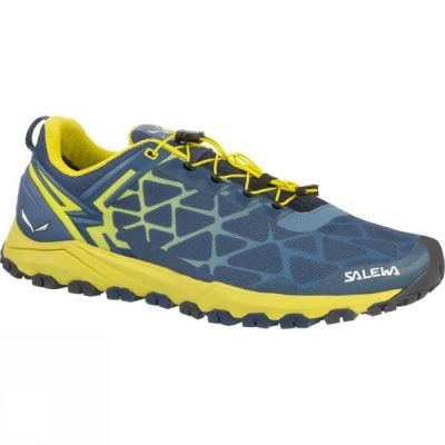 Zapatos Salewa Multi Track Hombre - Azules / Verde - Chile MGK278953